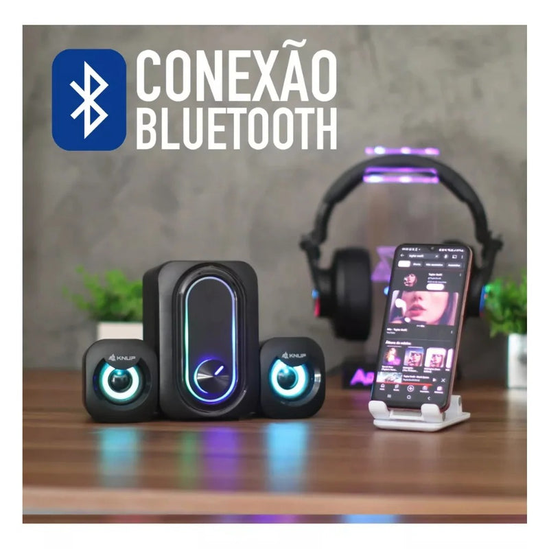 Caixa Som Bluetooth Boombox Amplificada Portátil Powerful Graves Intensos Alta Qualidade Áudio Conectividade Design USB